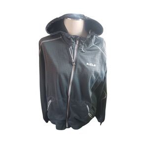 Nike therma fit large Full zip grey hooded athletic jacket LeBaron James edition